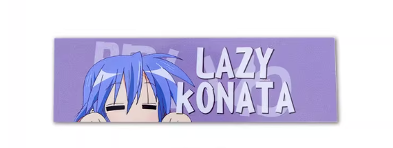Lazy Konata Vinyl Sticker (1 Piece)