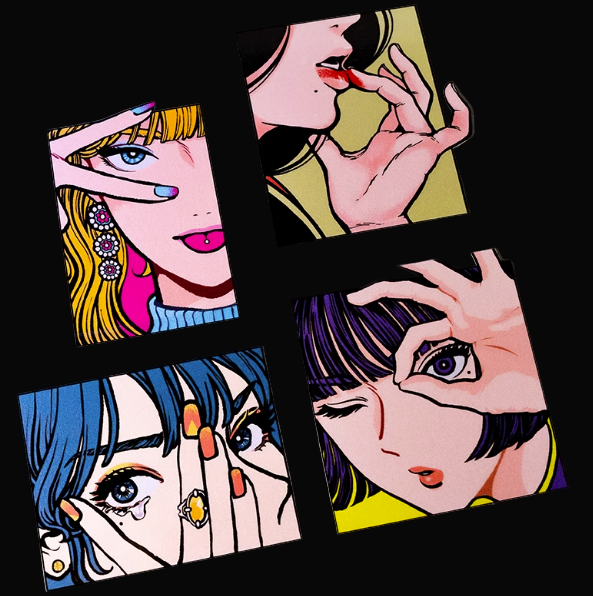 ゲリラSALE▶︎import/海外女の子装飾ステッカーセットE JDMアニメクールガールビニールステッカー（1枚） – Hungry Ninja