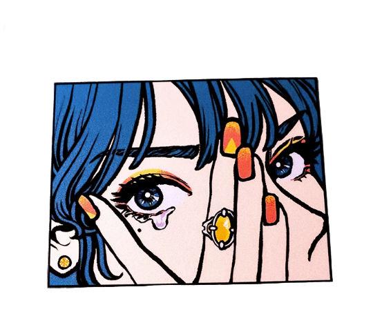 JDM Anime Cool Girl Vinyl Sticker (1 Piece)