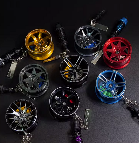 Hellaflush 車のホイール キーホルダー