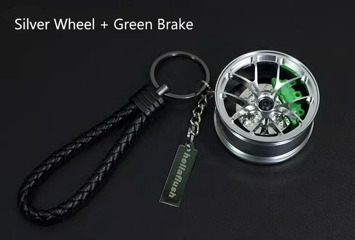 Hellaflush Car Wheel Keychain