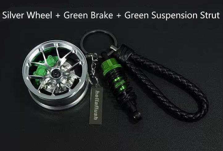 Hellaflush Car Wheel Keychain