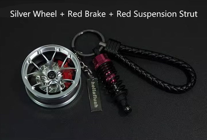 Hellaflush Car Wheel Keychain