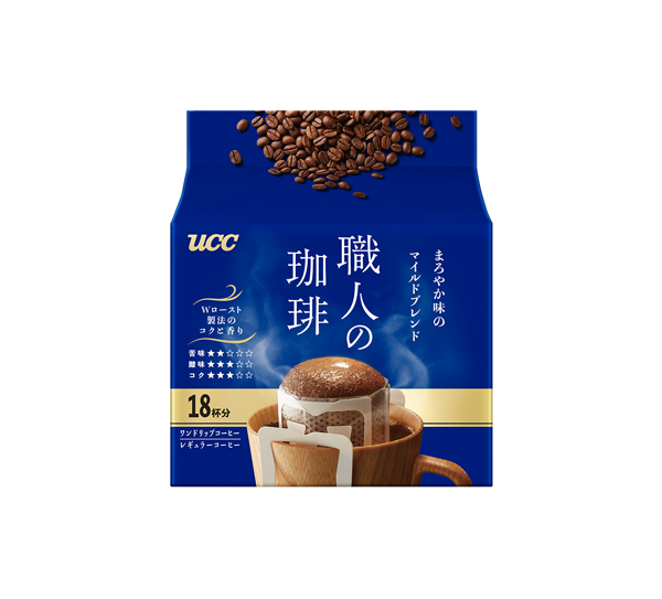 UCC Artisan's Coffee One-Drip Coffee Mild Blend with Mellow Taste (18 Cups)