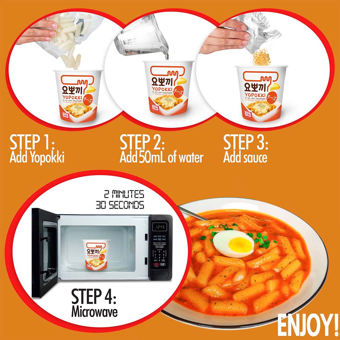 YP Yopokki Cheese Topokki Rice Cake (120G)