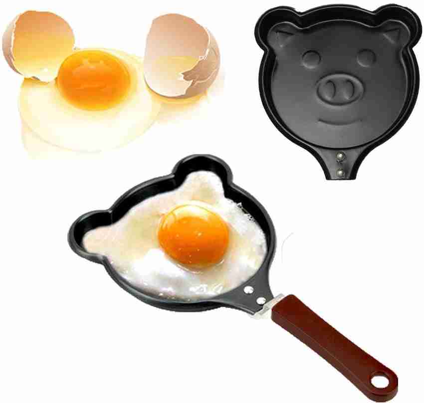 Poêle à œufs/crêpes antiadhésive en forme de cochon