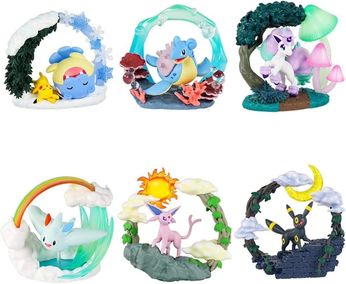 Collection de dioramas circulaires Pokémon Re-Ment