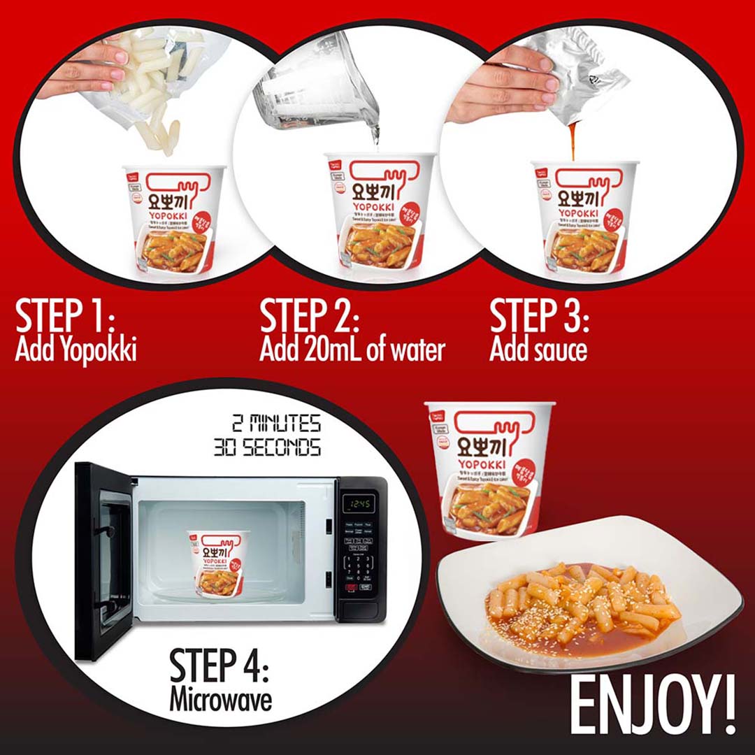 YP Yopokki Sweet & Spicy Topokki Rice Cake (140G)