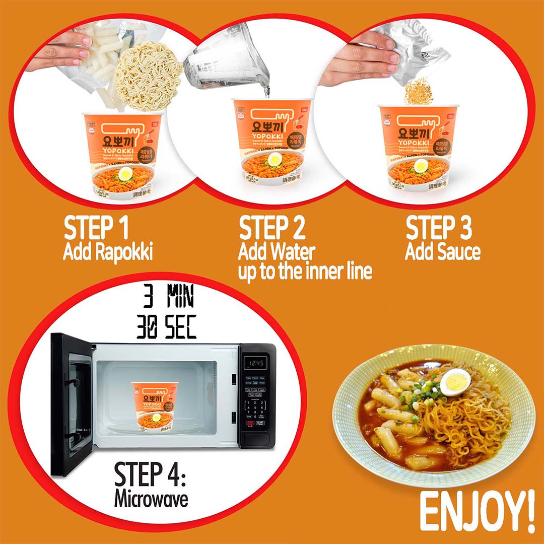 YP Yopokki Rabokki sucré et épicé (145G)