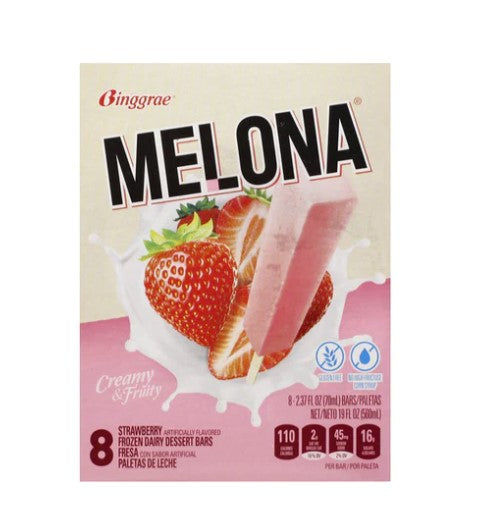 Binggrae Melona Strawberry Flavoured Ice Bar