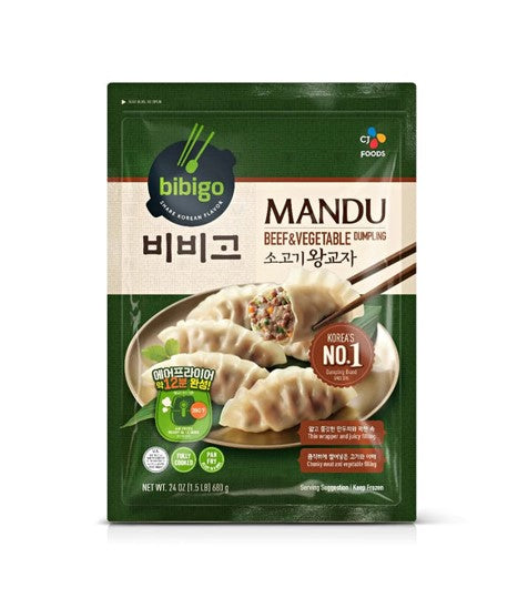 FZN : CJ Bibigo Mandu Dumplings Bœuf & Légumes (680G)