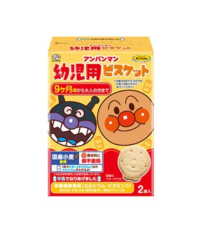 不二家 アンパンマンミルクビスケット(84G) 賞味期限:2023.10