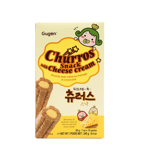 Churros Gugen au fromage frais. Date limite de consommation : 14/12/2023