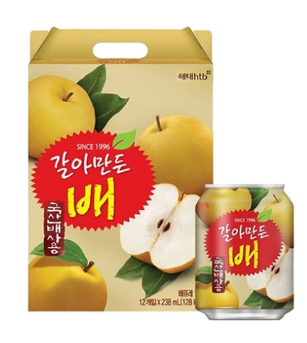 Jus de poire écrasé Haitai