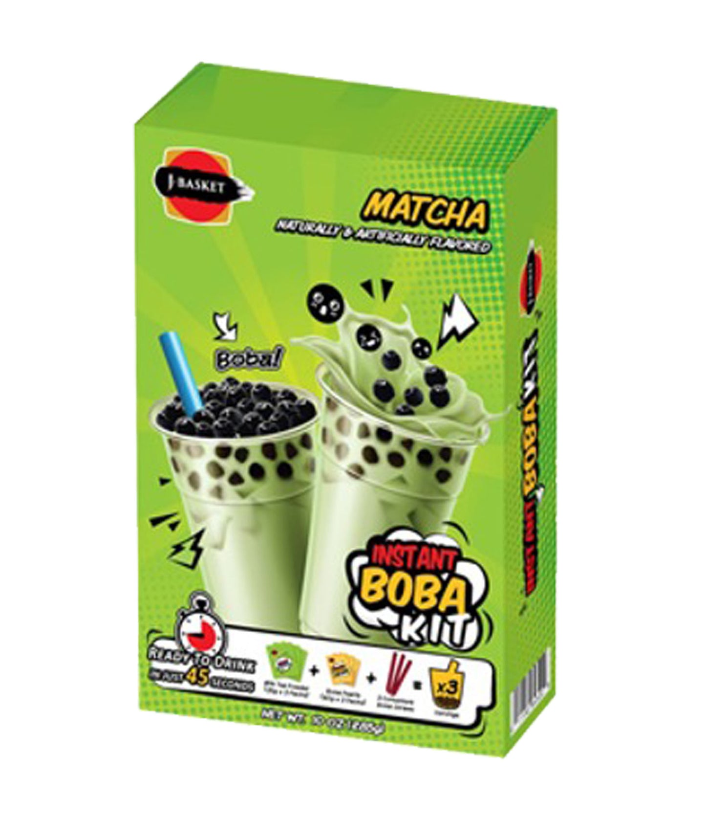 J-Basket インスタントボバキット 抹茶 (285G)