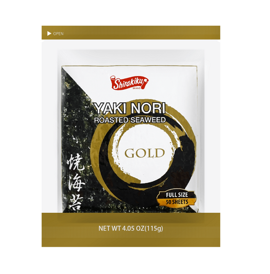 Shirakiku Yaki Sushi Nori Or (50 Feuilles/130G)