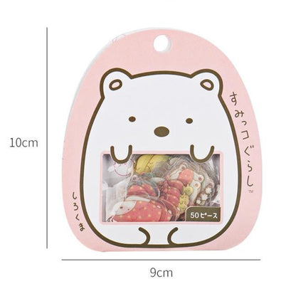 Pochette d'autocollants avec personnages de Sumikko Gurashi