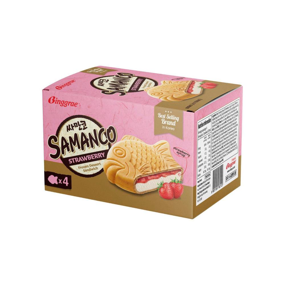 FZN : Glace à la fraise Binggrae Samanco