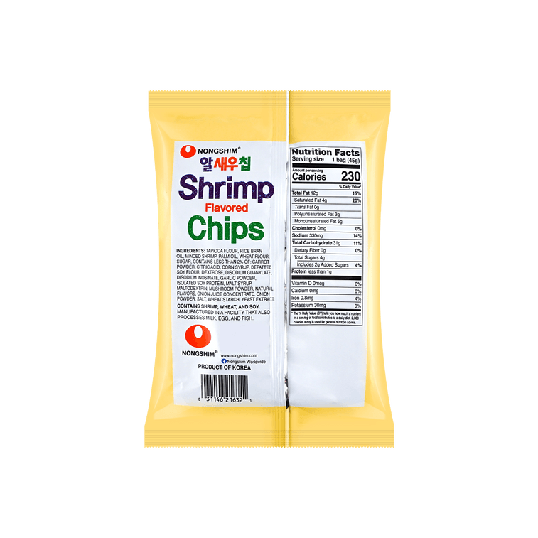 Nongshim Shrimp Flavoured Chips (45G)