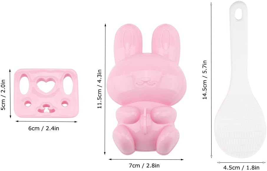 Japanese Rabbit Rice Ball Mold 3 Piece Set