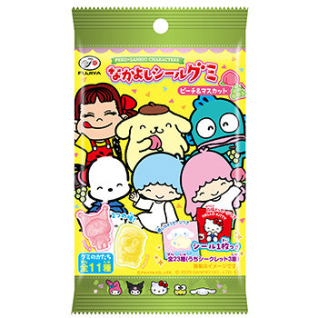 Fujiya Peko-Chan x Sanrio Characters Peach & Muscat Gummy (19G)