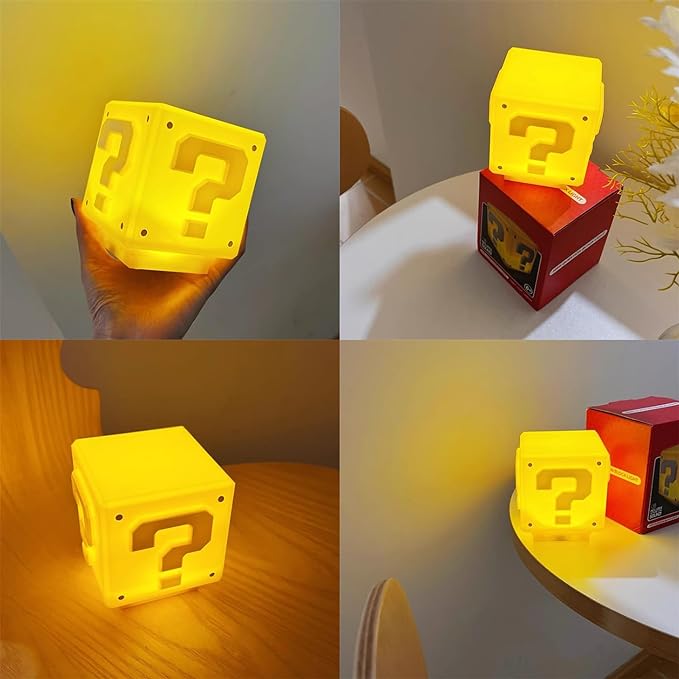 Super Mario Question Block Night Lamp
