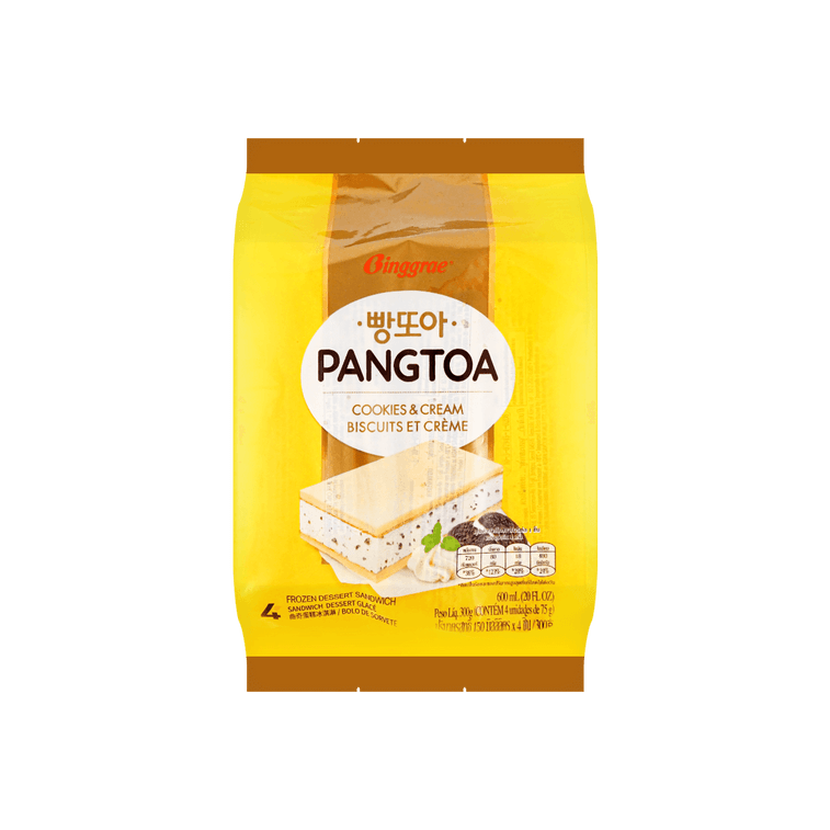 Binggrae Pangtoa Cookie & Cream Sandwich Ice Cream