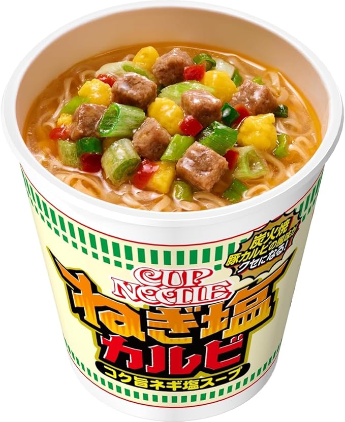 Nissin Big Cup Noodle Kalbi salé avec oignon vert (97G)