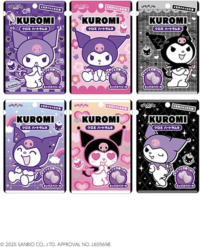 Senjaku Kuromi Heart Ramune Candy (32G) [Best Before Date: 2026.10]