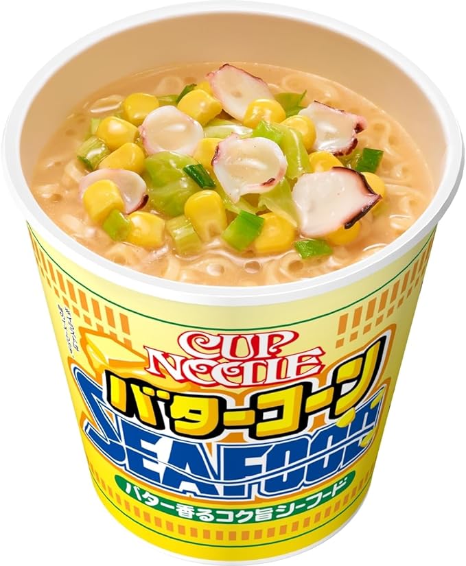 Nissin Big Cup Noodle Butter Corn Seafood Flavour (96G)
