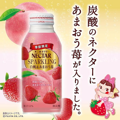 Fujiya Nectar Sparkling White Peach & Amaou Strawberry (380ML)
