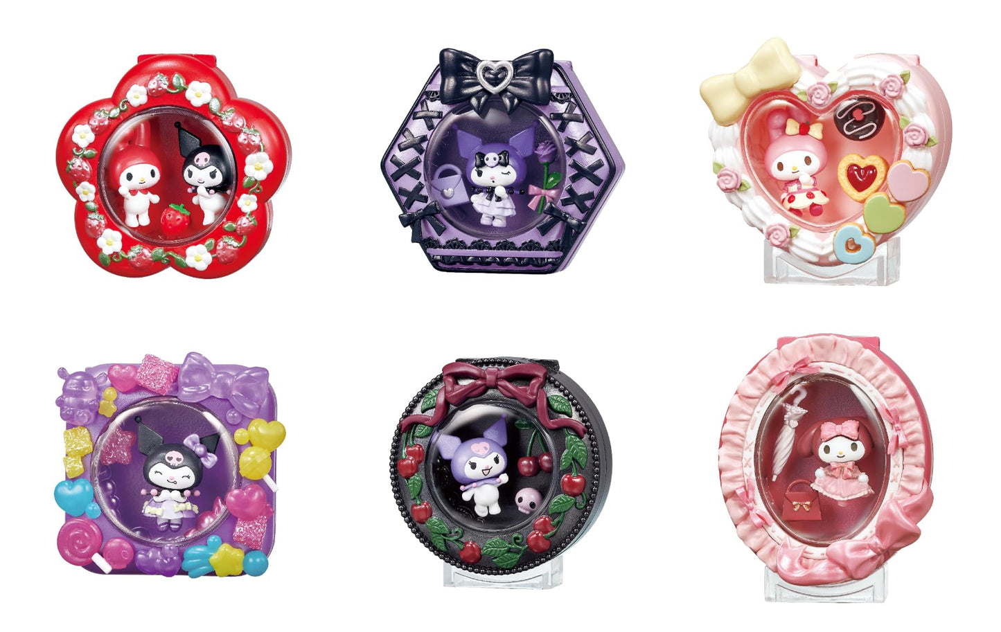Re-Ment My Melody Kuromi Poudrier fondant