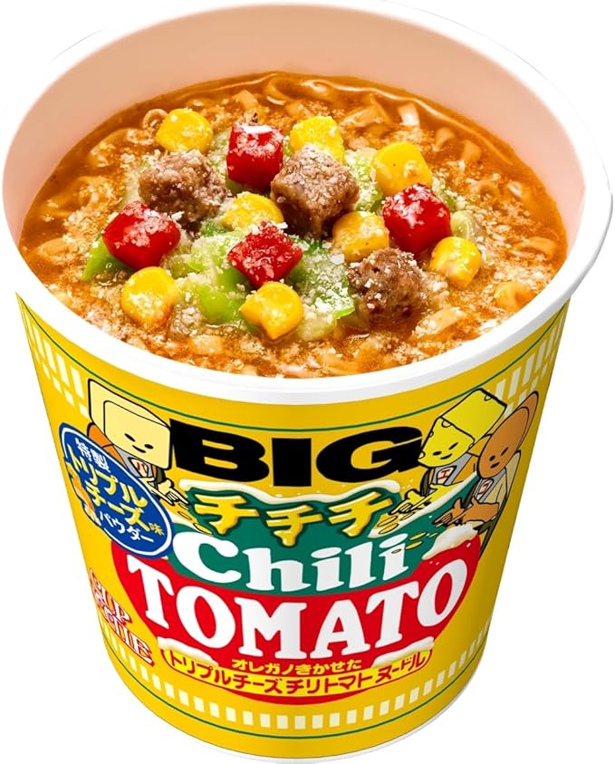 Nissin Big Cup Noodle Cheese Chili Tomato (96G) [Date Limite de Consommation: 22.07.2026]