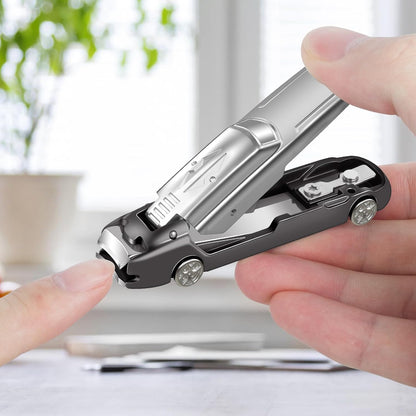 Car Shaped Stainless Steel Splash-Proof Nail Clipper