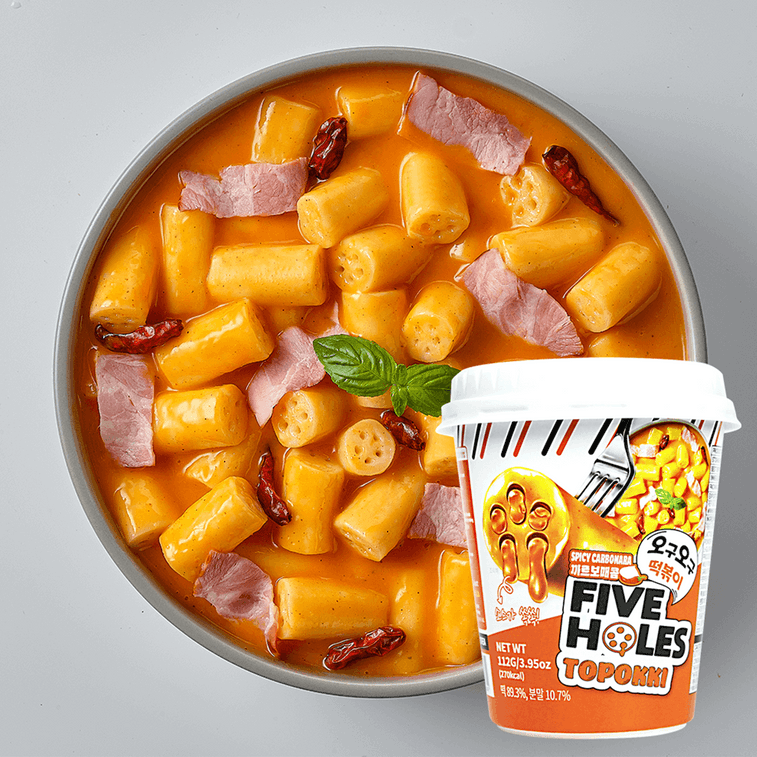 5穴スパイシーカルボナーラトッポッキ餅（112g）