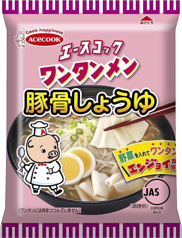 Acecook Wonton Ramen Tonkotsu Soy Sauce