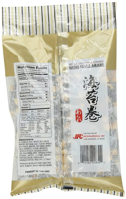 J-Basket Nori Maki Arare Senbei Rice Cracker (142G)