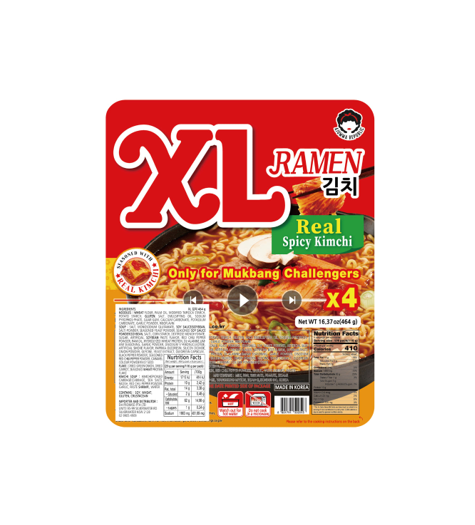 Ramen épicé au kimchi XL d'Ajumma Republic (464 g)