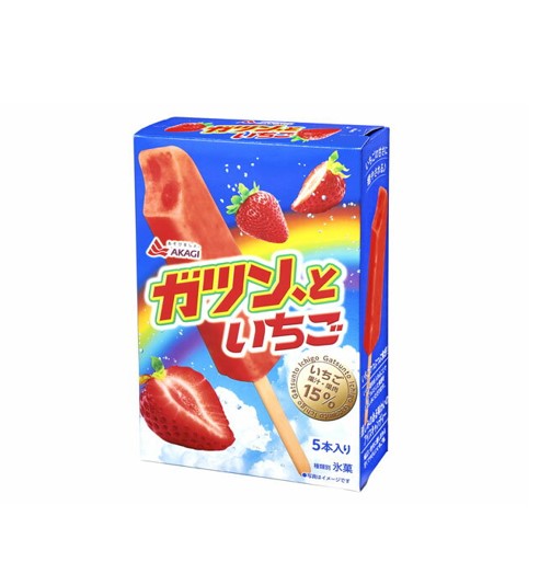 Barre glacée à la fraise Akagi Gatsunto (5 x 58ML)
