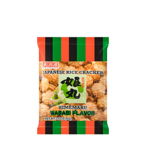 Amanoya Hime Maru Wasabi Senbei Rice Cracker (85G)