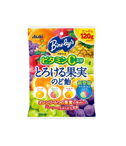 Bonbons pour la gorge aux fruits d'Asahi Bireley