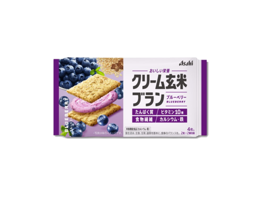 Asahi Creamy Brown Rice Bran Blueberry (72G)