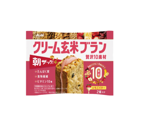 Asahi Creamy Brown Rice Bran 10 Luxurious Ingredients Strawberry Butter (50G)