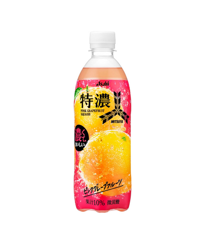 Asahi Mitsuya Tokunou Pink Grapefruit Squash (500ML) [Best Before Asahi Mitsuya Tokunou Pink Grapefruit Squash (500ML) [Best Before