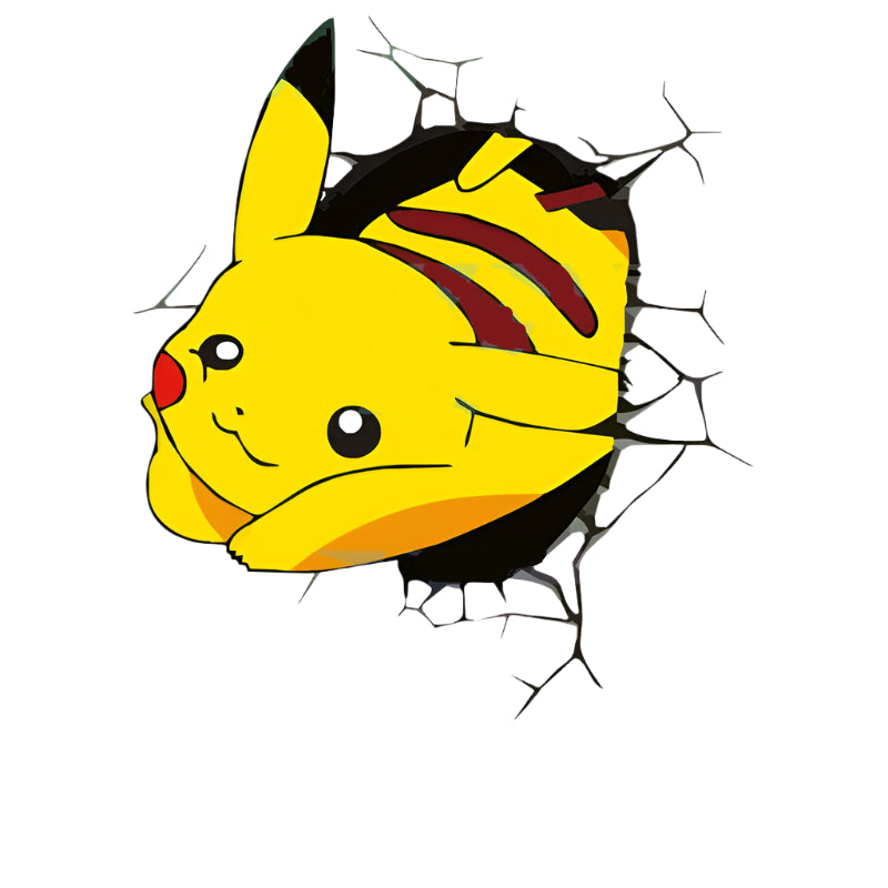 Pokémon Pikachu Hole in the Wall Vinyl Sticker (1 Piece)