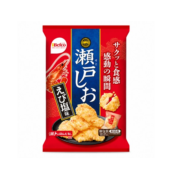 Befco Seto no Honjio Salt Shrimp Senbei Rice Cracker (76G) [Best Before Date: 2027.01]