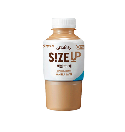 Binggrae a Cafe la S!ze Up Vanille Latte (350ML) [Date limite de consommation : 2027.02.01]