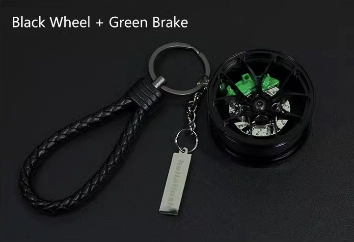 Hellaflush Car Wheel Keychain
