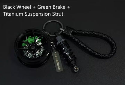 Hellaflush Car Wheel Keychain
