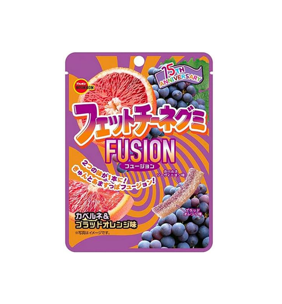 Bourbon Fettuccine Gummy Fusion Goût Cabernet & Orange Sanguine (50g)